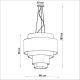 Hanglamp aan een koord REFLEXION 7x E27 / 60W / 230V d. 80 cm wit