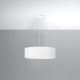 Hanglamp aan een koord ROLLO 3x E27 / 60W / 230V d. 45 cm wit