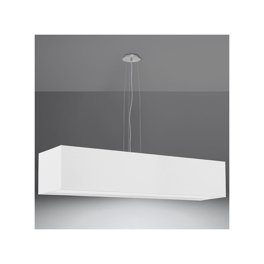 Hanglamp aan een koord SANTA 5x E27 / 60W / 230V 120 cm wit