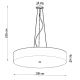 Hanglamp aan een koord SKALA 6x E27 / 60W / 230V d. 100 cm wit