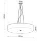 Hanglamp aan een koord SKALA 6x E27 / 60W / 230V d. 100 cm zwart