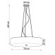 Hanglamp aan een koord SKALA 6x E27 / 60W / 230V d. 70 cm zwart