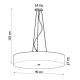 Hanglamp aan een koord SKALA 6x E27 / 60W / 230V d. 90 cm zwart
