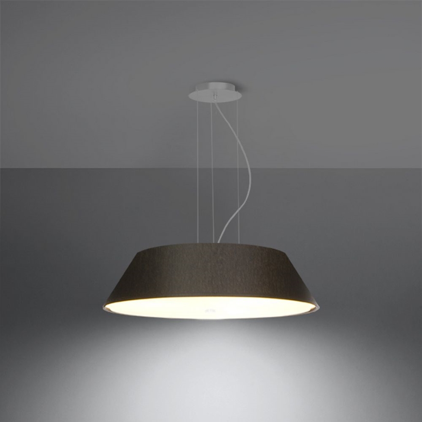 Hanglamp aan een koord VEGA 5x E27 / 60W / 230V d. 60 cm zwart