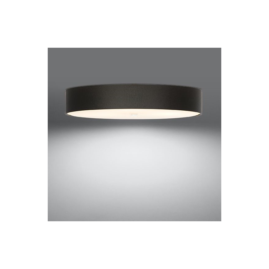 Plafond Lamp SKALA 6x E27 / 60W / 230V d. 80 cm zwart