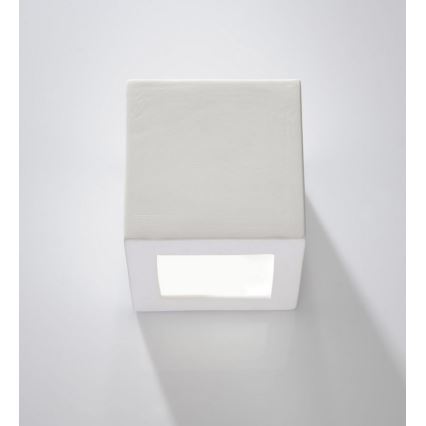 Wandlamp LEO 1xE27/60W/230V wit