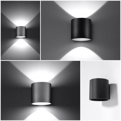 Wandspot ORBIS 1 1xG9/40W/230V zwart