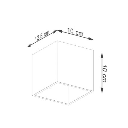 Wandspot QUAD 1 1xG9/8W/230V zwart