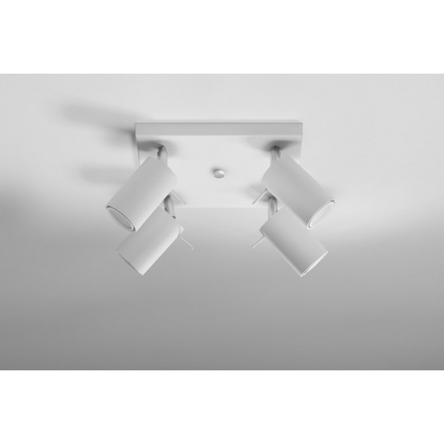 Spot RING 4 4xGU10/10W/230V wit