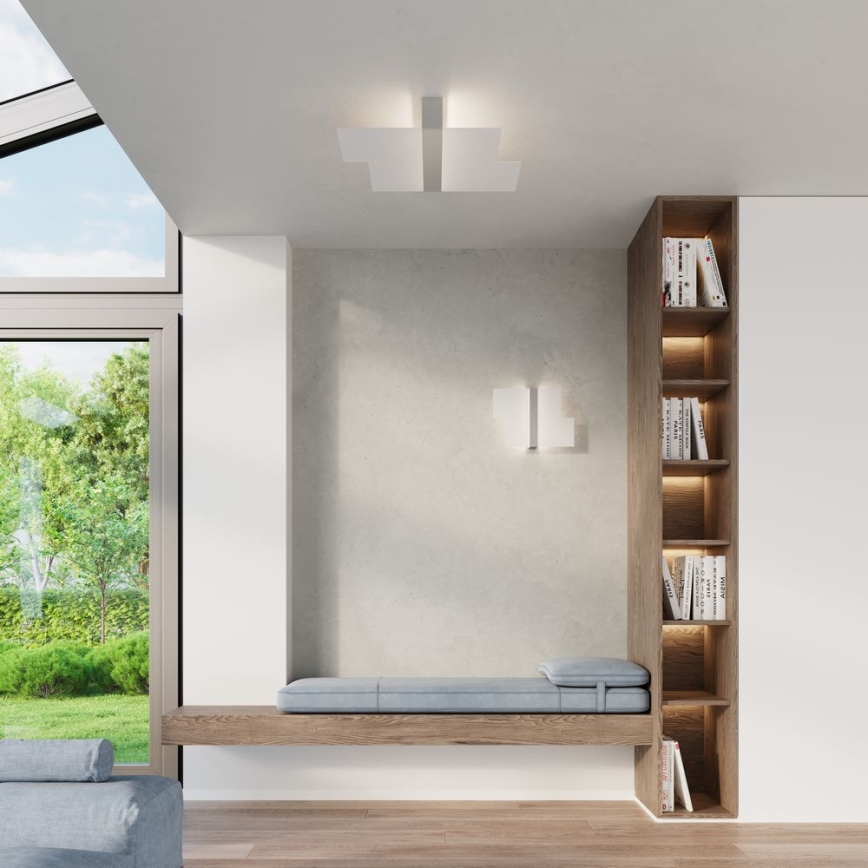 Wandlamp MASSIMO 2xG9/40W/230V wit/glanzend chroom