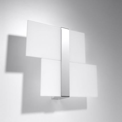 Wandlamp MASSIMO 2xG9/40W/230V wit/glanzend chroom