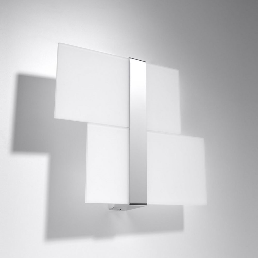 Wandlamp MASSIMO 2xG9/40W/230V wit/glanzend chroom