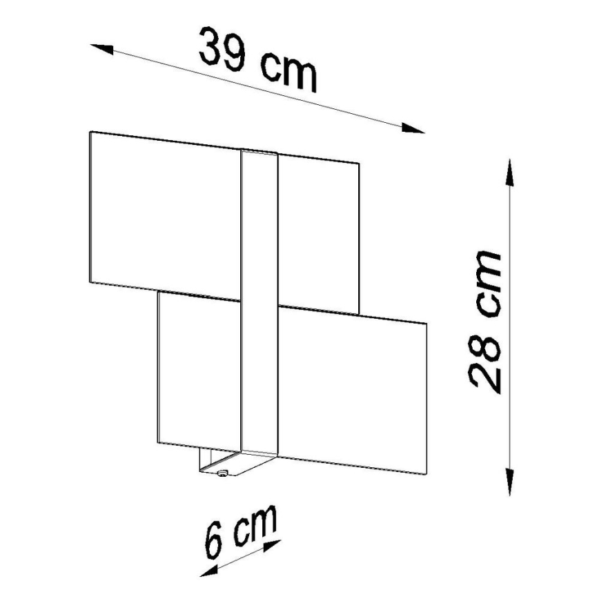 Wandlamp MASSIMO 2xG9/40W/230V wit/glanzend chroom