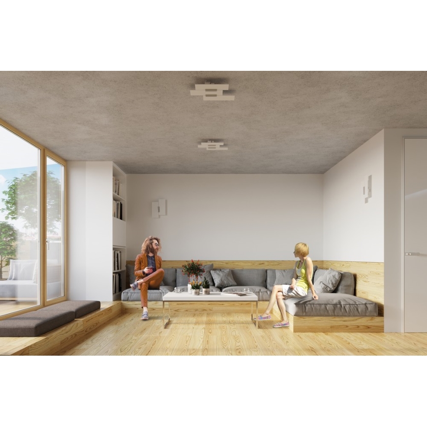 Plafondlamp FABIANO 3xE27/60W/230V wit/glanzend chroom