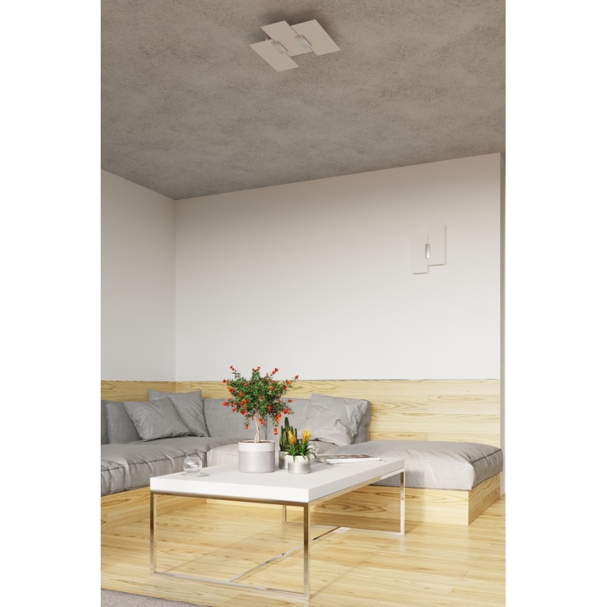 Plafondlamp FABIANO 3xE27/60W/230V wit/glanzend chroom
