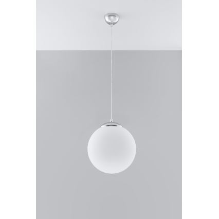 Hanglamp aan snoer UGO 1xE27/15W/230V Ø 30 cm wit