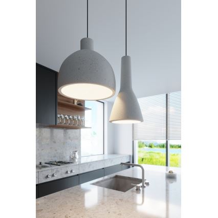 DAMASO Hanglamp met kabel 1xE27/60W/230V beton