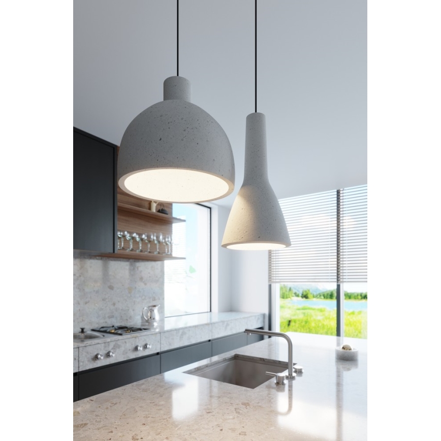 DAMASO Hanglamp met kabel 1xE27/60W/230V beton