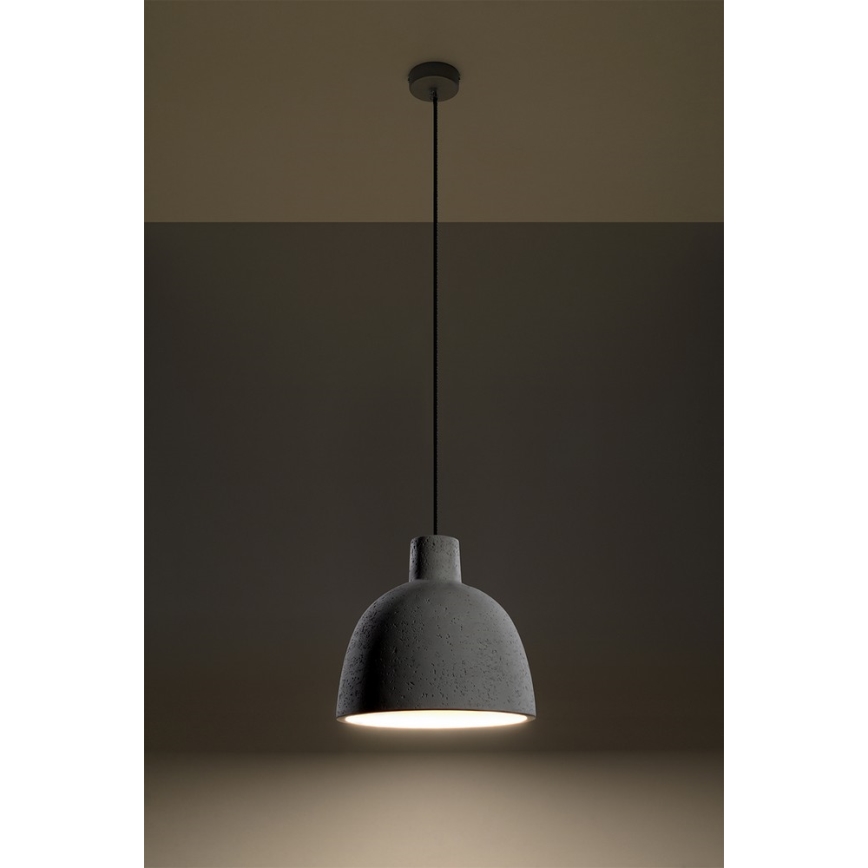 DAMASO Hanglamp met kabel 1xE27/60W/230V beton