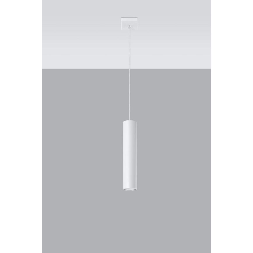 Hanglamp aan een koord LAGOS 1 1xGU10/10W/230V wit