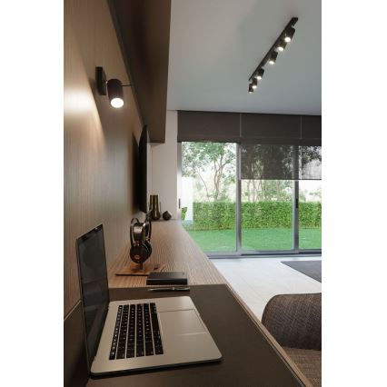 Spot RING 4L 4xGU10/10W/230V zwart