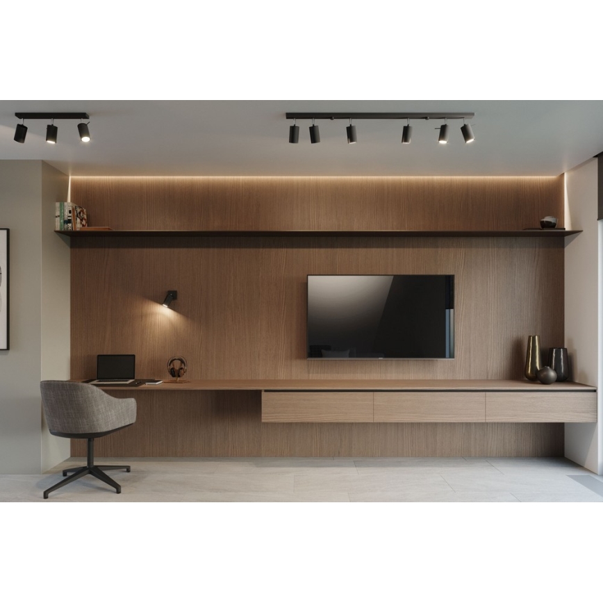 Spot RING 6L 6xGU10/10W/230V zwart