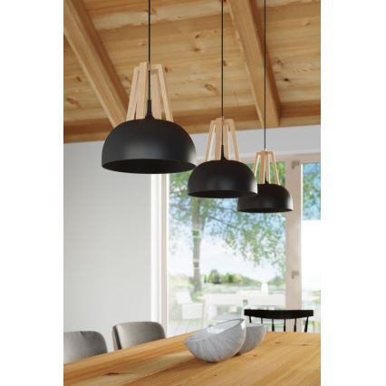 Hanglamp aan een koord CASCO 1xE27/60W/230V diameter 30 cm Berk