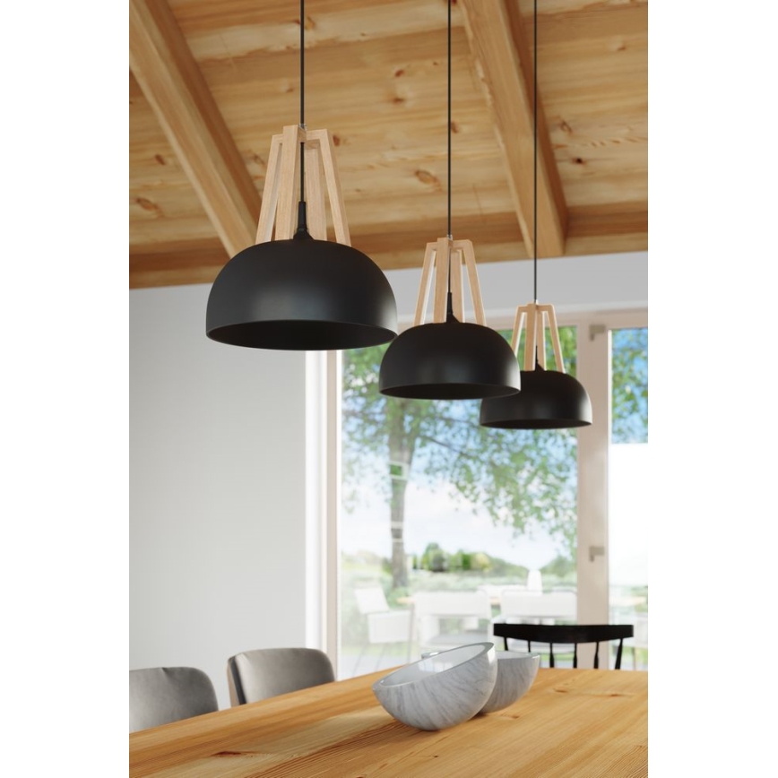 Hanglamp aan een koord CASCO 1xE27/60W/230V diameter 30 cm Berk