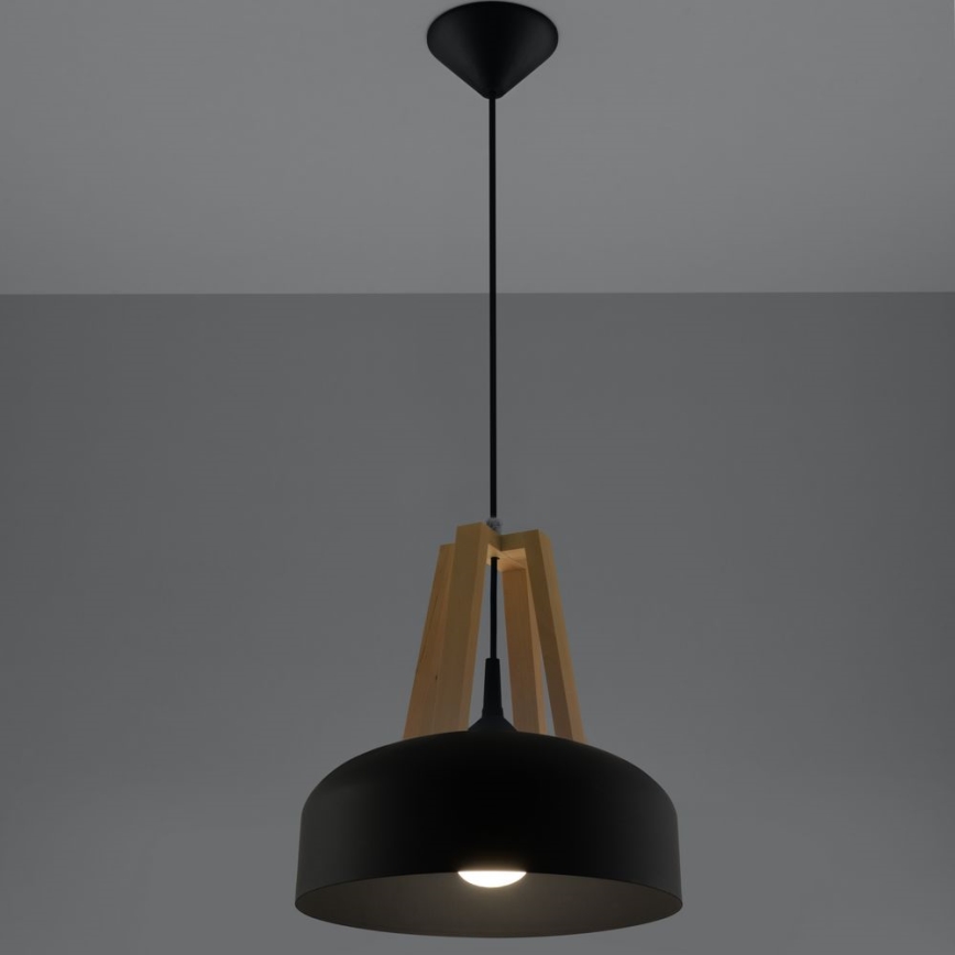 Hanglamp aan een koord CASCO 1xE27/60W/230V diameter 30 cm Berk