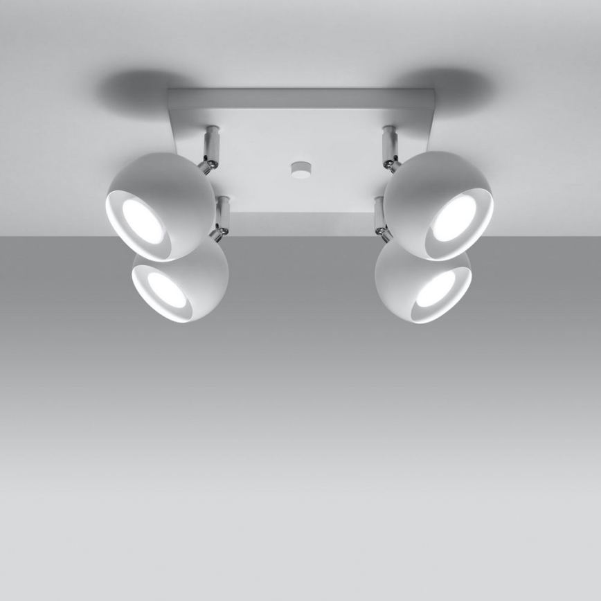 Plafondspot OCULARE 4xGU10/10W/230V
