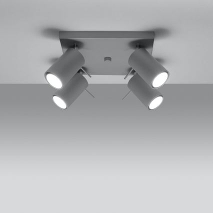 Plafondspot RING 4xGU10/10W/230V
