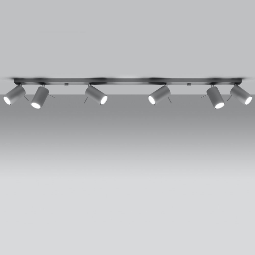 Plafondspot RING 6xGU10/10W/230V