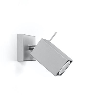 Wandspot MERIDA 1xGU10/40W/230V grijs