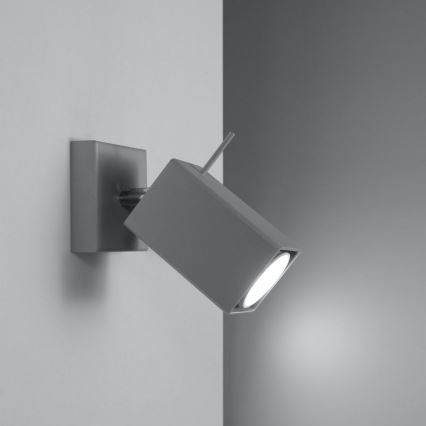 Wandspot MERIDA 1xGU10/40W/230V grijs