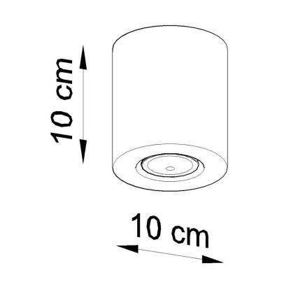 Spot ORBIS 1xGU10/10W/230V beuken