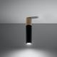 Plafondlamp PABLO 1xGU10/40W/230V zwart/beuken