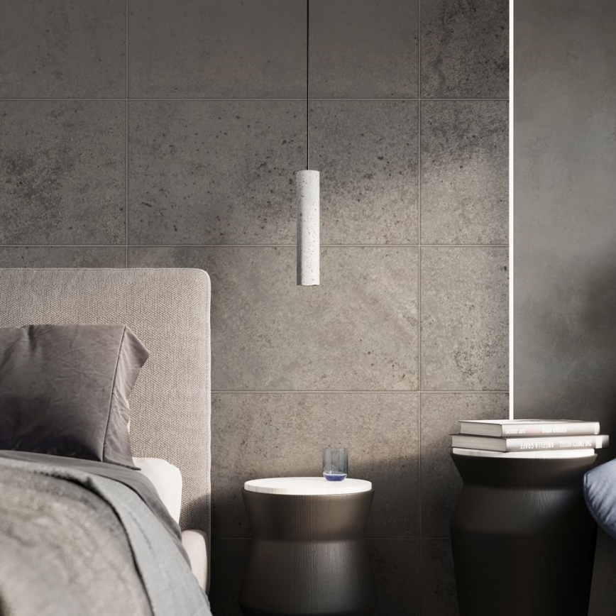 Hanglamp aan kabel LUVO 2xGU10/40W/230V beton/zwart