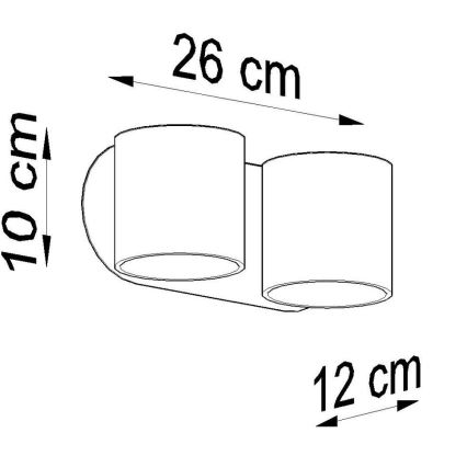 Wandlamp ORBIS 2xG9/40W/230V