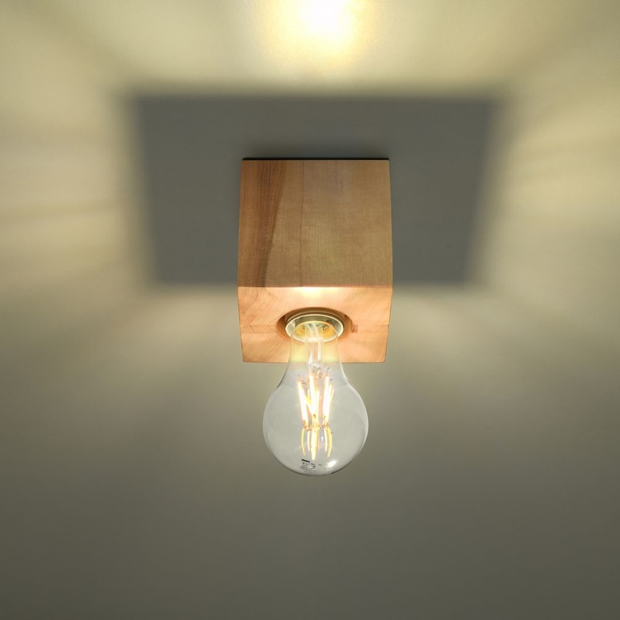 Plafondlamp ABEL 1xE27/15W/230V beuken
