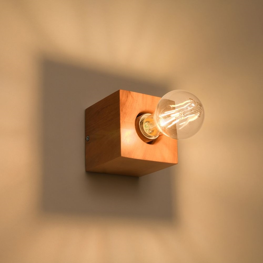 Wandlamp ABEL 1xE27/60W/230V beuken