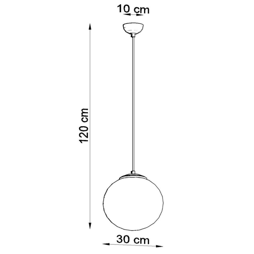 Hanglamp met snoer TOYA 1xE27/60W/230V Ø 30 cm wit/goud