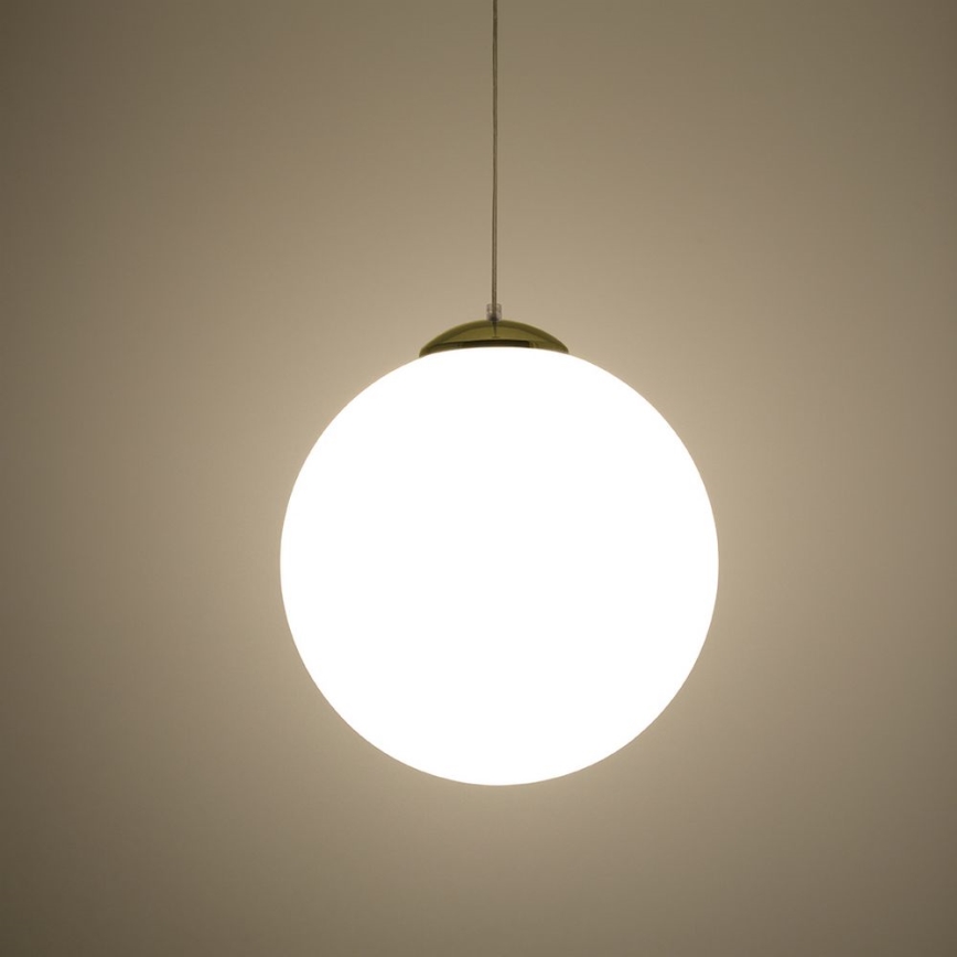 Hanglamp met snoer TOYA 1xE27/60W/230V Ø 40 cm wit/goud