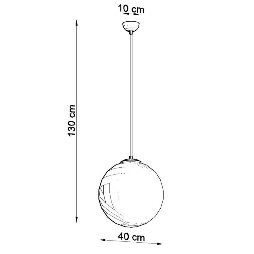 Hanglamp met snoer TOYA 1xE27/60W/230V Ø 40 cm wit/goud