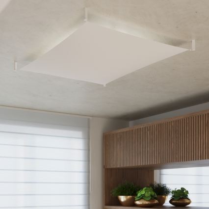 LED plafondlamp LUNA 2xG13/8,5W/230V 80x105 cm wit