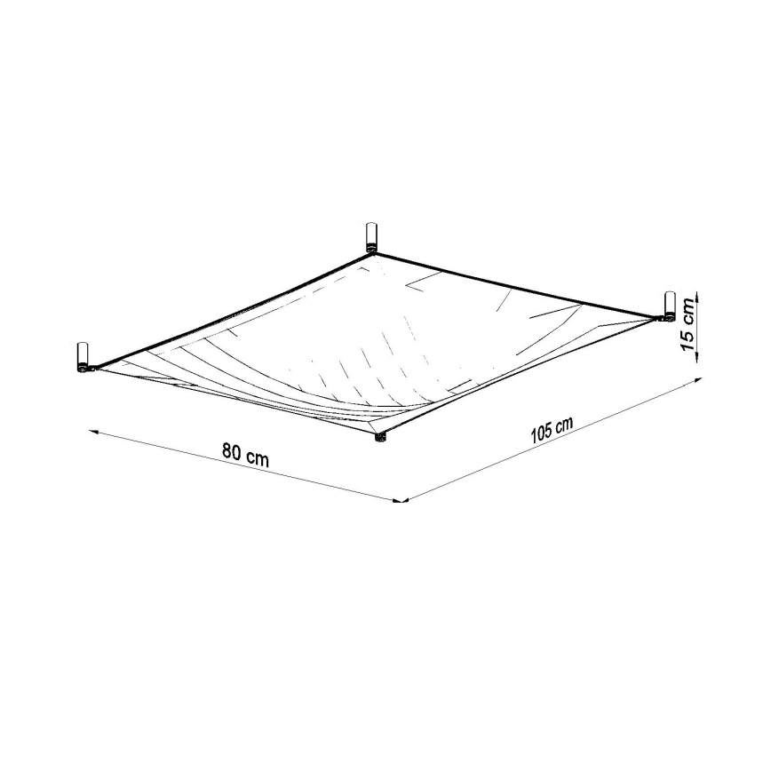 LED plafondlamp LUNA 2xG13/8,5W/230V 80x105 cm wit