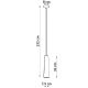 Hanglamp aan een koord ELECTRA 1xGU10/40W/230V