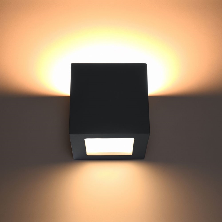 Wandlamp LEO 1xE27/60W/230V zwart