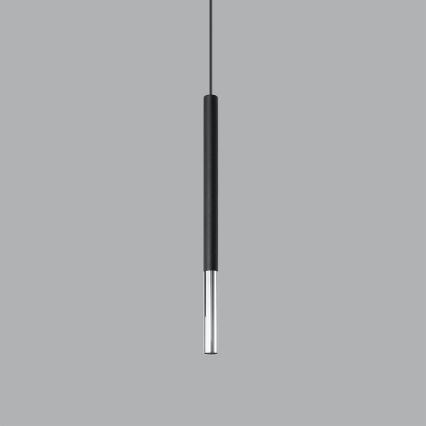 Hanglamp aan een koord MOSAIC 1xG9/12W/230V zwart/glanzend chroom