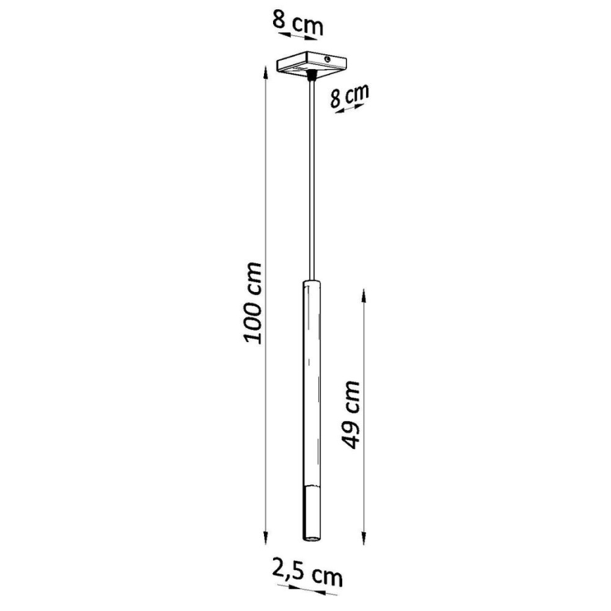 Hanglamp aan een koord MOSAIC 1xG9/12W/230V zwart/glanzend chroom