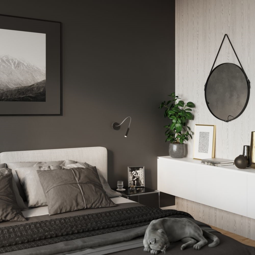 Flexibel klein lamp AXIL 1xG9/12W/230V zwart